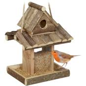 Mangeoire à oiseaux, abri en bois, cabane à suspendre,