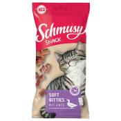 8x60g Schmusy Snack Soft Bitties canard - Friandises pour chat