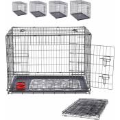 AREBOS Cage pour chien 63 x 45 x 51 cm Caisse de transport