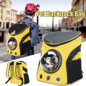 Astronaut Capsule Respirable Pet Cat Puppy Travel Bag Space Jaune