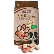Record - 1 kg (sac) de biscuits sandwich: Sandwich de blé entier Biscuits de viande et de poisson avec calcium pour chiens