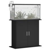 vidaXL Support pour aquarium noir 81x36x73 cm bois