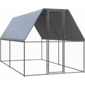 Cage gabante gabante en acier galvanisé recouvert de différentes tailles taille : 2 x 4 x 2 m