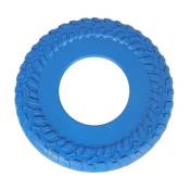 Frisbee d'entraînement pour chien en pneu en caoutchouc, flotte dans l'eau, idéal pour les plages et les piscines, diamètre 10 pouces, bleu, original