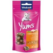 Vitakraft - Pack de 9 - Cat Yums poulet + Cat Gras 40g