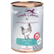 6x 400g Terra Canis Alimentum Low Fat poulet nourriture pour chien humide