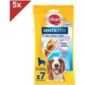 Pedigree - Dentastix Friandises à mâcher moyen chien 35 sticks dentaires (5x7)