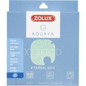Zolux - Filtre pour pompe x-ternal 200, filtre xt 200 d mousse anti algues x2. pour aquarium.