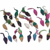 24 souris en fourrure. jouet pour chat. multi couleur . Animallparadise Multicolor