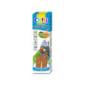 Cliffi - Sticks pour perruches et oiseaux exotiques aux graines santé + miel « vitalité » 60 g. Aliment complet pour perruches fabriqué en Italie