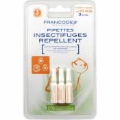 Pipettes Insectifuges Chiot & Petit Chien 3 Pipettes