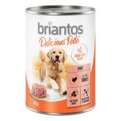 Briantos Delicious Paté 6 x 400 g pour chien - poisson, petits pois