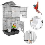 Cage à oiseaux et volière Jeobest en Acier avec toit