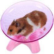 Roue de hamster Roue de soucoupe volante pour petits animaux Jouet d'exercice pour hamster Jouet pour hamster 1 pièce (Rose)