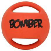 ZEUS Ballon Bomber 15 cm - Orange et noir - Pour chien