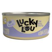 18x70g Lucky Lou extra food filet en bouillon nourriture pour chat humide