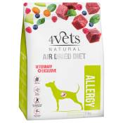 2x 1kg 4Vets Natural Allergy nourriture sèche pour chiens