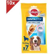 Pedigree - Dentastix Friandises à mâcher moyen chien 70 sticks dentaires (10x7)