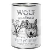 6x400g White Infinity, cheval Wolf of Wilderness - Pâtée pour chien