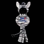 Wubba no stuff Zebra jouet pour chiens 15.24x40.01x1.91 cm KONG