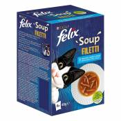 12x48g Felix Soup Filets sélection de la mer - Pâtée