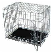 Bc-elec - 5663-0144XL Cage de transport pour chien et autres animaux, taille xxl 107x70x77cm - Gris