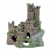 Château en ruine avec grotte pour aquarium