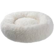 petstuff® Coussin rond pour chien Donut, antidérapant, moelleux, lavable, choix de couleurs et de tailles, beige, Ø 60 cm
