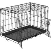 TecTake Cage de transport acier - 76 x 47 x 51 cm