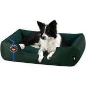 Zara lit pour chien, Panier corbeille, coussin de chien:L, bottle-green (vert foncé) - Beddog