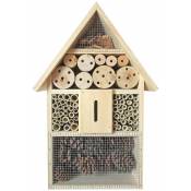 Insectes hôtel coléoptères couvain nids abeilles boîte maison nature pin bambou pin