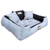 Niche lit pour chien confortable gris clair 130x105 cm de la marque AIO.
