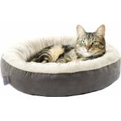 Sunxury - Lit rond pour chat et chien en forme de donut, lit pour chat ou chiot de 50,8 cm, fond imperméable antidérapant, super doux et durable,