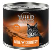 Offre d'essai : Croquettes, boîtes et friandises Wild Freedom pour chat - Boîte à l'unité Adult Wide Country, poulet (200 g)