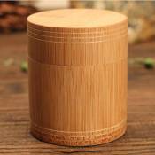Pot de thé Boîte de Rangement scellée en Bambou