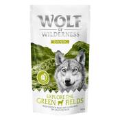 Wolf of Wilderness Training “Explore the Green Fields" poulet, agneau pour chien - 3 x 100 g