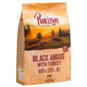 1kg Black angus, dinde Purizon sans céréales, Adult,croquettes pour chien
