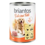 Briantos Delicious Paté 6 x 400 g pour chien - poulet