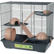 Cage 50 triplex Hamster, 51 x 27 x hauteur 48 cm, rose