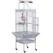 Grande Cage Perroquet Volière Oiseaux Métal Roulettes