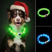 LaRoo Collier de sécurité pour chien à LED rechargeable