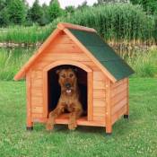 Natura niche pour chiens cottage avec pignon m: 77 × 82 × 88 cm, brun