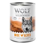 6x400g Wide Acres, poulet Wolf of Wilderness - Pâtée pour chien