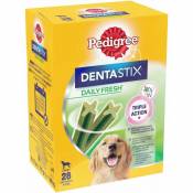 Dentastix Fresh - Friandises pour Grand Chien, 112 Bâtonnets à Mâcher pour L'hygiène Bucco-Dentaire (16 Sachets de 7 Sticks) - Pedigree