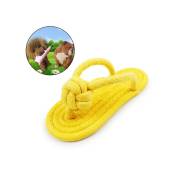 Fortuneville - pet Toys coton cordon pantoufles 1pcs (jaune)