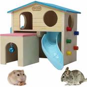 Maison de hamster pour animal de compagnie avec échelle