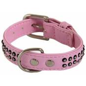 Doogy Glam - Collier chien Glamorous Rose 2 Rang Taille : T2 - Rose