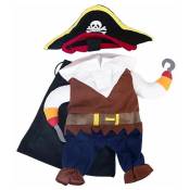Ensoleille - Chien Vêtements Halloween Pirate Chien