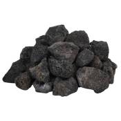 vidaXL Roches volcaniques 25 kg noir 3-5 cm