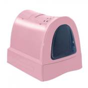 Maison de toilette ZUMA. avec tiroir. rose. pour chats. - Imac - VA-15094